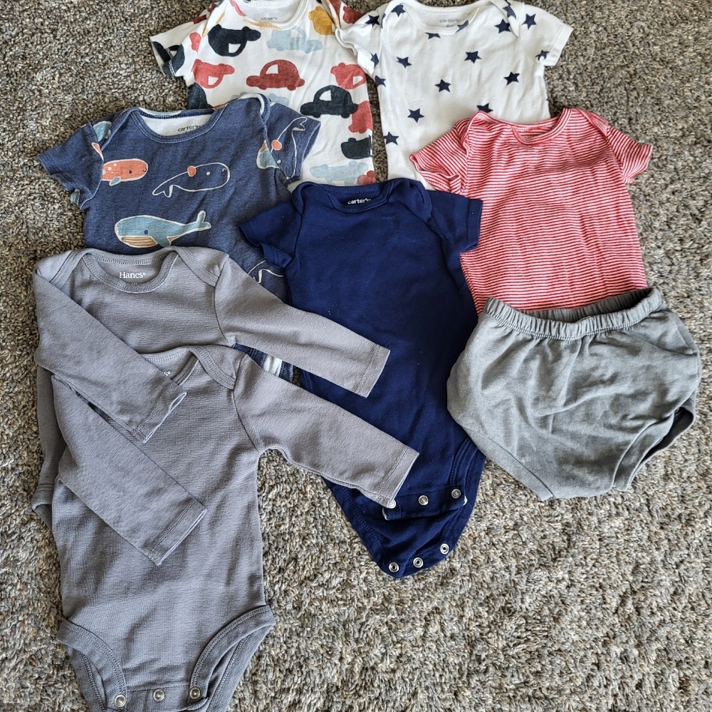 0-3 m boys 8 pcs bundle